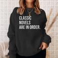Book Club Organizer Meme Quote Sweatshirt Gifts for Her