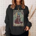A Book a Day Keeps Reality Away Fairy Reading Tarot Card Sweatshirt Gifts for Her A Book a Day Keeps Reality Away Fairy Reading Tarot Card Sweatshirt Gifts for Her