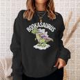 Book Dinosaur T-Rex Bookworm Dino Book Reading Sweatshirt Gifts for Her