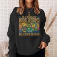 Book Dragon Kids Bookworm Sweatshirt Gifts for Her