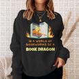 Book Dragon Librarian Book Lovers Sweatshirt Gifts for Her Book Dragon Librarian Book Lovers Sweatshirt Gifts for Her