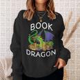 Book Dragon Smart Readers Sweatshirt Gifts for Her