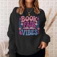 Book Fair Vibes Retro Teacher Reading Lovers Librarian Sweatshirt Gifts for Her Book Fair Vibes Retro Teacher Reading Lovers Librarian Sweatshirt Gifts for Her