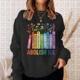 Book Flower Abolish ICE Meme For Women Girl Sweatshirt Gifts for Her