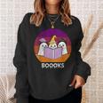 Book Ghost Reading Halloween Teacher For Men Women Sweatshirt Gifts for Her