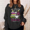 Book Lover & Coffee Reader Reading Quote Women & Girls Sweatshirt Gifts for Her