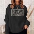 Book Lover Cryptid Book Club Meme Bigfoot Alien Reader Sweatshirt Gifts for Her