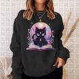 Book Lover Crystal Witchy Cute Cat Kawaii Pastel Goth Sweatshirt Gifts for Her Book Lover Crystal Witchy Cute Cat Kawaii Pastel Goth Sweatshirt Gifts for Her