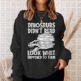 Book Lover Librarian Reading Rat Bookworm Sweatshirt Gifts for Her