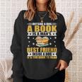Book Lover Outside a Dog a Book Is a Man's Best Friend Sweatshirt Gifts for Her Book Lover Outside a Dog a Book Is a Man's Best Friend Sweatshirt Gifts for Her