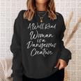 Book Lover Quote A Well Read Woman Is a Dangerous Creature Sweatshirt Gifts for Her Book Lover Quote A Well Read Woman Is a Dangerous Creature Sweatshirt Gifts for Her