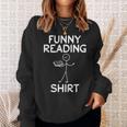 Book Lover Reading Shirt Book Reading Stick Figure Sweatshirt Gifts for Her