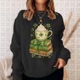 Book Lover St Patricks Day Teacher Cosy Librarycore Sweatshirt Gifts for Her