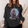 Book Lovers Cool Astronaut Reading Books In Space Kids Sweatshirt Gifts for Her