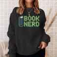 Book Nerd Pixel Retro Reading Bibliophile Gamer Sweatshirt Gifts for Her