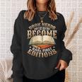 Book Nerds Become Rare First Editions Book Lover Birthday Sweatshirt Gifts for Her