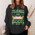 Book And Pajama Pajamas On Book Open Sweatshirt Gifts for Her