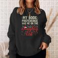 My Book Preference Naughty List Readers Christmas Joke Sweatshirt Gifts for Her