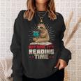 Book Reader Sloth Bookworm Reading Book Club Sweatshirt Gifts for Her