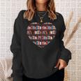 Book Reading Club Librarian Library Love Heart Tee Sweatshirt Gifts for Her