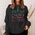 Book Reading Just One More Chapter Bookworm Librarian Reader Sweatshirt Gifts for Her Book Reading Just One More Chapter Bookworm Librarian Reader Sweatshirt Gifts for Her