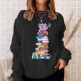 Book Reading Tea Coffee Kawaii Bookworm Koala Sweatshirt Gifts for Her