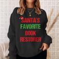 Book Restorer Pajama Christmas Sweatshirt Gifts for Her
