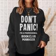 Bookclub Manager Sweatshirt Gifts for Her Bookclub Manager Sweatshirt Gifts for Her