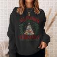 All Booked For Christmas Holly Xmas Jolly Book Club Teacher Sweatshirt Gifts for Her
