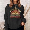 Booked And Unbothered For Readers And Book Lovers Sweatshirt Gifts for Her