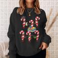 Bookmas Christmas Books Shirt Candy Cane Bookworm Sweatshirt Gifts for Her