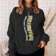 Books Are My Anatomy Spine Backbone Bookworm Reading Sweatshirt Gifts for Her