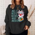 Books And Axolotl Kawaii Animal Axolotls Lover Owner Graphic Sweatshirt Gifts for Her Books And Axolotl Kawaii Animal Axolotls Lover Owner Graphic Sweatshirt Gifts for Her