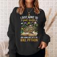 Books And My Ball Python Owner Ball Python Lover Sweatshirt Gifts for Her