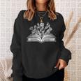 Books Flowers Library Bibliophile Literature Novel Bookworm Sweatshirt Gifts for Her Books Flowers Library Bibliophile Literature Novel Bookworm Sweatshirt Gifts for Her