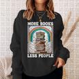 More Books Less People Mystic Book Rainbow Reading Book Sweatshirt Gifts for Her More Books Less People Mystic Book Rainbow Reading Book Sweatshirt Gifts for Her