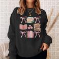 Books And Pink Bows Booktok Coquette Preppy Sweatshirt Gifts for Her Books And Pink Bows Booktok Coquette Preppy Sweatshirt Gifts for Her