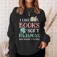 I Like Books Soft Pajamas And Maybe 3 People Book Pajama Sweatshirt Gifts for Her I Like Books Soft Pajamas And Maybe 3 People Book Pajama Sweatshirt Gifts for Her