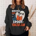 Books Are Spook-Tacular Halloween Bookworm Book Reading Sweatshirt Gifts for Her