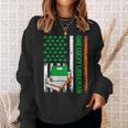 Books US American Flag One Lucky Librarian St Patrick's Day For Women Kids Men Sweatshirt Gifts for Her