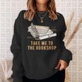 Take Me To The Bookshop Bookworm Reading Book Lover Sweatshirt Gifts for Her
