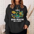 Bookworm Books Reading I Am A Book Dragon Sweatshirt Gifts for Her Bookworm Books Reading I Am A Book Dragon Sweatshirt Gifts for Her
