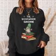 The Bookworm Gnome Christmas Gnome Book Reading Enthusiast Sweatshirt Gifts for Her The Bookworm Gnome Christmas Gnome Book Reading Enthusiast Sweatshirt Gifts for Her