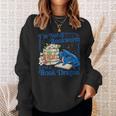 Bookworm I'm A Book Blue Dragon Fantasy Reader Bookish Sweatshirt Gifts for Her