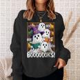 Boooks Ghosts Reading Book Retro Halloween Teacher Librarian Sweatshirt Gifts for Her Boooks Ghosts Reading Book Retro Halloween Teacher Librarian Sweatshirt Gifts for Her