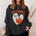 Booooks Boo Ghost Book Library Halloween Students Teachers Men Women Kids Sweatshirt Gifts for Her Booooks Boo Ghost Book Library Halloween Students Teachers Men Women Kids Sweatshirt Gifts for Her