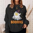 Booooks Funny Halloween Cute Ghost Book Reading Sweatshirt Gifts for Her Booooks Funny Halloween Cute Ghost Book Reading Sweatshirt Gifts for Her