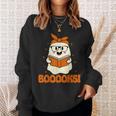 Booooks Ghost Boo Read Books Library Teacher Halloween Cute For Men Women Kids Sweatshirt Gifts for Her