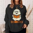 Booooks Ghost Boo Read Books Library Teacher Halloween Cute Men Women Kids Sweatshirt Gifts for Her Booooks Ghost Boo Read Books Library Teacher Halloween Cute Men Women Kids Sweatshirt Gifts for Her
