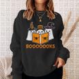 Booooks Ghost Boo Read Books Library Teacher Halloween Cute Sweatshirt Gifts for Her Booooks Ghost Boo Read Books Library Teacher Halloween Cute Sweatshirt Gifts for Her